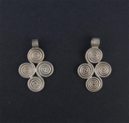 Ethiopian Four Leaf Ornament (21x33mm)
