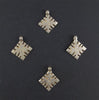 Ethiopian Silver Snowflake Ornaments (Set of 4)