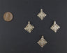 Ethiopian Silver Snowflake Ornaments (Set of 4) - The Bead Chest