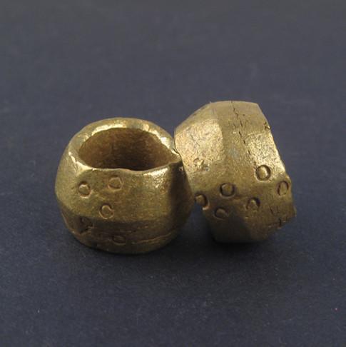 Brass Ethiopian Wollo Rings (Set of 2) - The Bead Chest