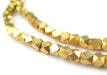 Diamond Cut Faceted Brass Beads (5mm) - The Bead Chest