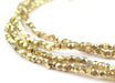 Tiny Diamond Cut Faceted Gold Color Beads (2mm) - The Bead Chest