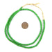 Green White Heart Beads (4mm) - The Bead Chest