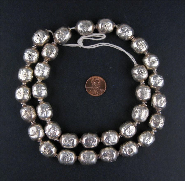 Rectangular Artisanal Metal Beads - The Bead Chest