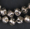 Artisanal Ethiopian Silver Eye Beads (14mm)