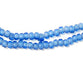 Sky Blue White Heart Beads (4mm) - The Bead Chest