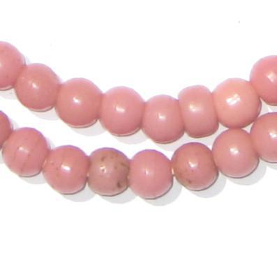 Rose Round Ethiopian Padre Beads - The Bead Chest