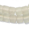 Clear Recycled Glass Beads (Tabular)
