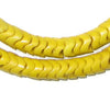 Glass Snake Beads, Vibrant Yellow (Large)