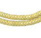 Glass Snake Beads, Light Yellow (6mm) - The Bead Chest