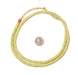 Glass Snake Beads, Light Yellow (6mm) - The Bead Chest