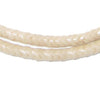 Glass Snake Beads, Bone Color (6mm)