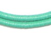 Turquoise Vinyl Phono Record Beads (6mm)
