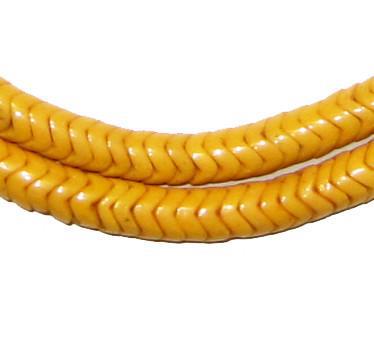 Mango Orange Glass Snake Beads (6mm) - The Bead Chest