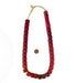 Old Translucent Red Cylinder Tomato Beads - The Bead Chest