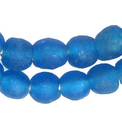 Azul Recycled Glass Beads (11mm) - The Bead Chest