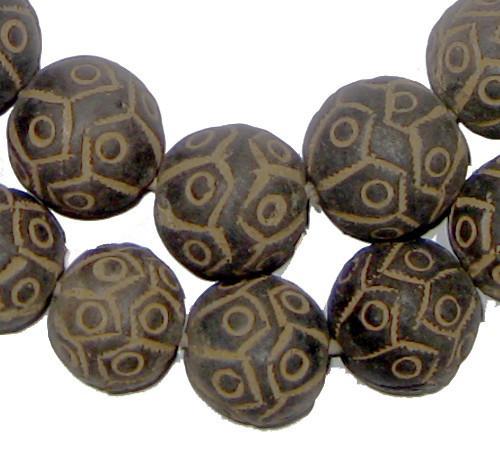 Mali Clay Spindle Beads (Round) - The Bead Chest