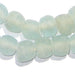 Clear Aqua Recycled Glass Beads (14mm) - The Bead Chest