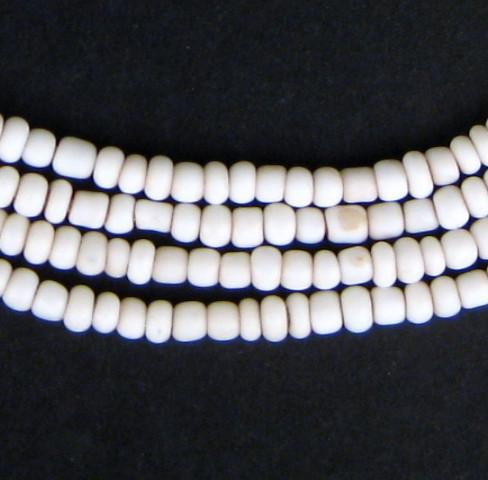 White Glass Beads (set of 2) - The Bead Chest