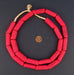 Antique Venetian Red Cane African Trade Beads (Long Strand) - The Bead Chest