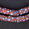 Blue & Maroon Antique Venetian Millefiori African Trade Beads (Long Strand)