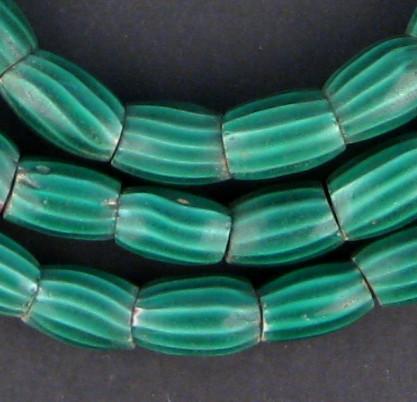 Striped Watermelon Chevron Beads (Long Strand)