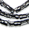 Black & White Stripe Venetian Trade Beads