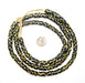Antique Black & Yellow Dot Venetian Good Beads (Long Strand) - The Bead Chest