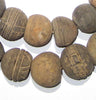 Antique Mali Clay Spindle Beads