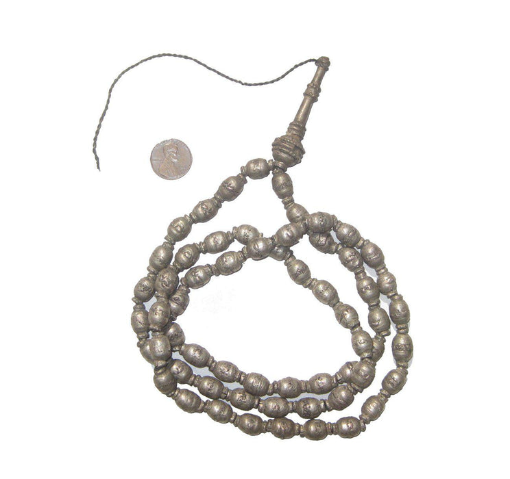 Old Silver Ethiopian Prayer Beads - The Bead Chest