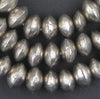 Mali Silver Bicone Beads (9x14mm)