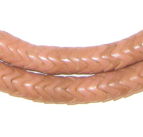 Rose Pink Glass Snake Beads (9mm) - The Bead Chest