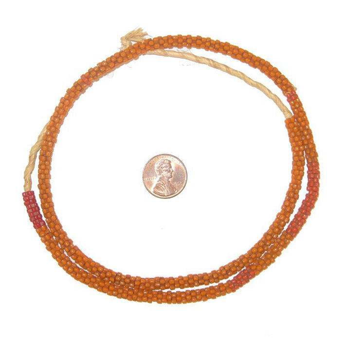 Orange Star Snake Beads - The Bead Chest