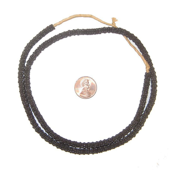 Black Star Snake Beads - The Bead Chest