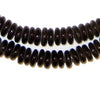 Black Glass Disk Beads