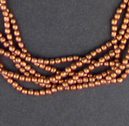 Copper Tiny Melon Beads - The Bead Chest