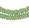 Pistachio Green Glass Disk Beads