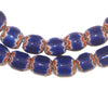 Blue Chevron Beads
