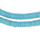 Baby Blue Sliced Prosser Beads - The Bead Chest