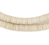 Ivory Color Sliced Prosser Beads