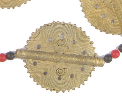Fancy Sun Design Baule Brass Beads (46mm) - The Bead Chest