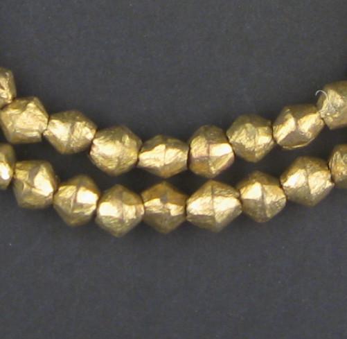 Cameroon Brass Bicone Beads (8x8mm)