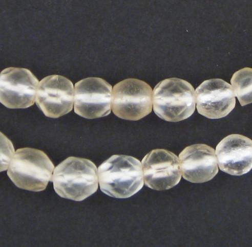 Old Abyssinian Glass Crystal Beads (Faceted) - The Bead Chest