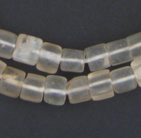 Old Abyssinian Glass Crystal Cube Beads (9mm) - The Bead Chest