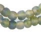 Blue Green Brown Swirl Recycled Glass Beads (11mm) - The Bead Chest