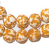Pumpkin Orange Fused Recycled Glass Beads (18mm) - The Bead Chest