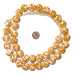 Pumpkin Orange Fused Recycled Glass Beads (18mm) - The Bead Chest
