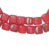 Old Red Bohemian Cube Beads