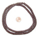 Ghanaian Brown Sandcast Cylinder Beads - The Bead Chest