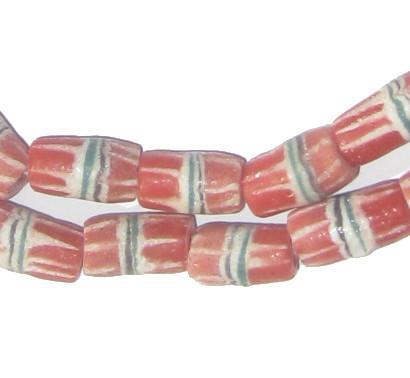 Cherry Red Strawstack Beads - The Bead Chest
